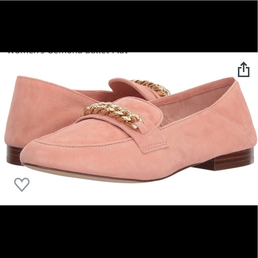 Aldo Pink Blush Suede Gemona Flats Loafers 8.5
